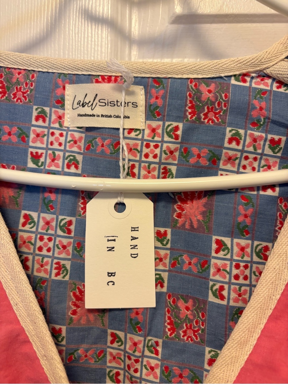 Label Sisters Patchwork Quilted Pink Multi-Color Women's Jacket - Picture 5 of 6